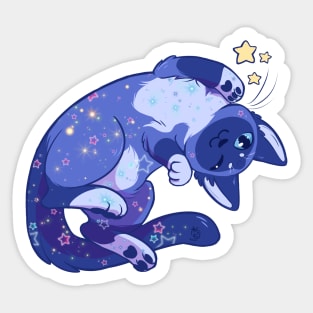 Star-Studded Feline Sticker